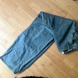 grey straight jeans size 0